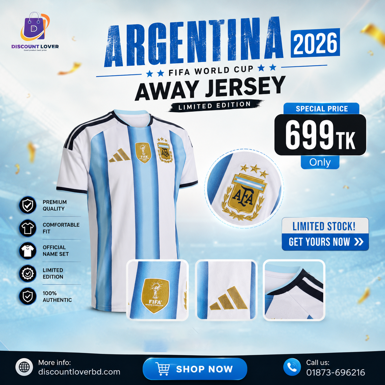 Argentina Jersey Fifa World Cup 2026
