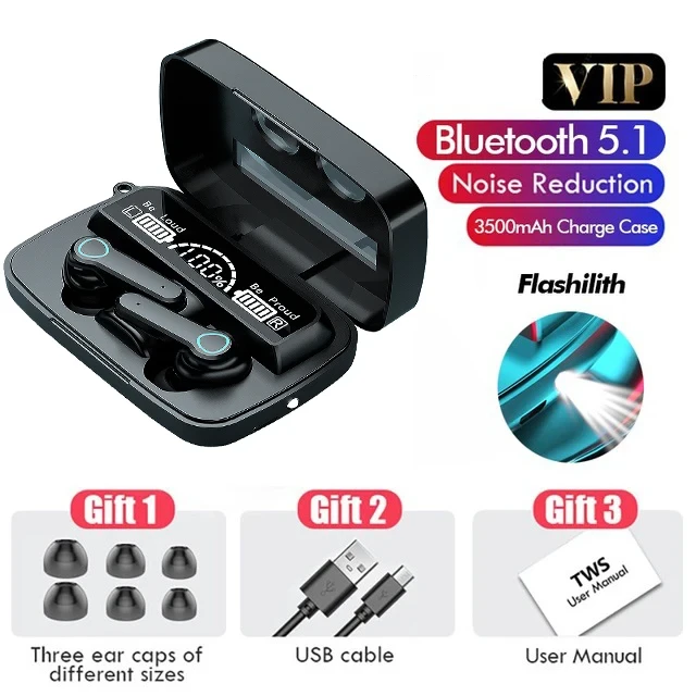 M19 TWS Wireless Bluetooth 5.1 Earbuds