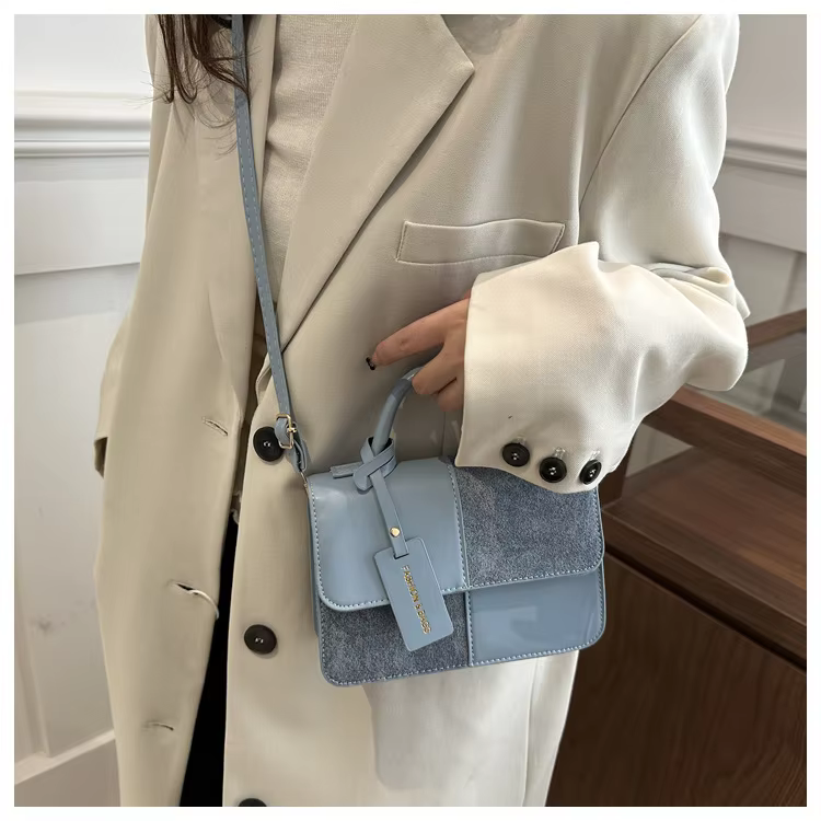 2026 New Woman's Handbags Stitching Color Lady's Shoulder Bags Fashion Woman's Crossbody Bags