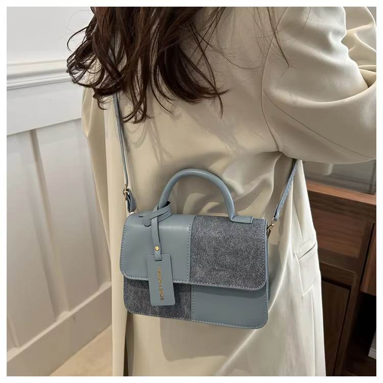 2026 New Woman's Handbags Stitching Color Lady's Shoulder Bags Fashion Woman's Crossbody Bags