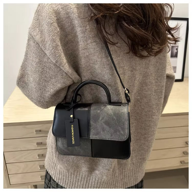 2026 New Woman's Handbags Stitching Color Lady's Shoulder Bags Fashion Woman's Crossbody Bags