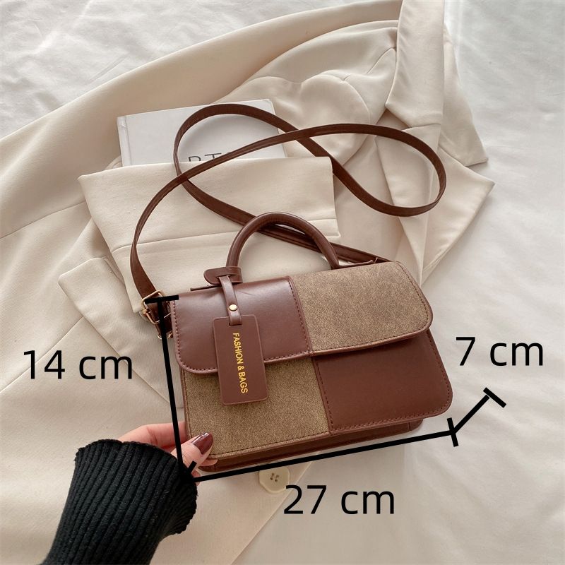 2026 New Woman's Handbags Stitching Color Lady's Shoulder Bags Fashion Woman's Crossbody Bags