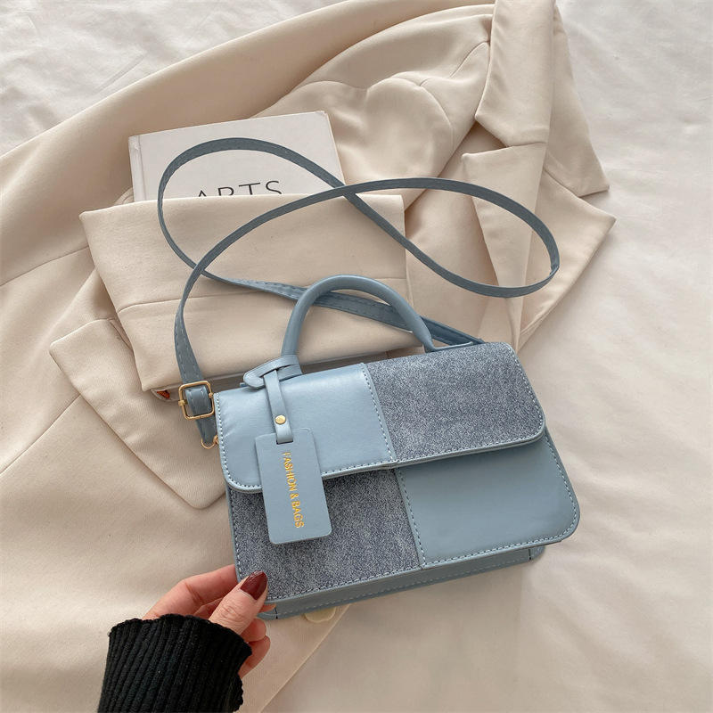 2026 New Woman's Handbags Stitching Color Lady's Shoulder Bags Fashion Woman's Crossbody Bags